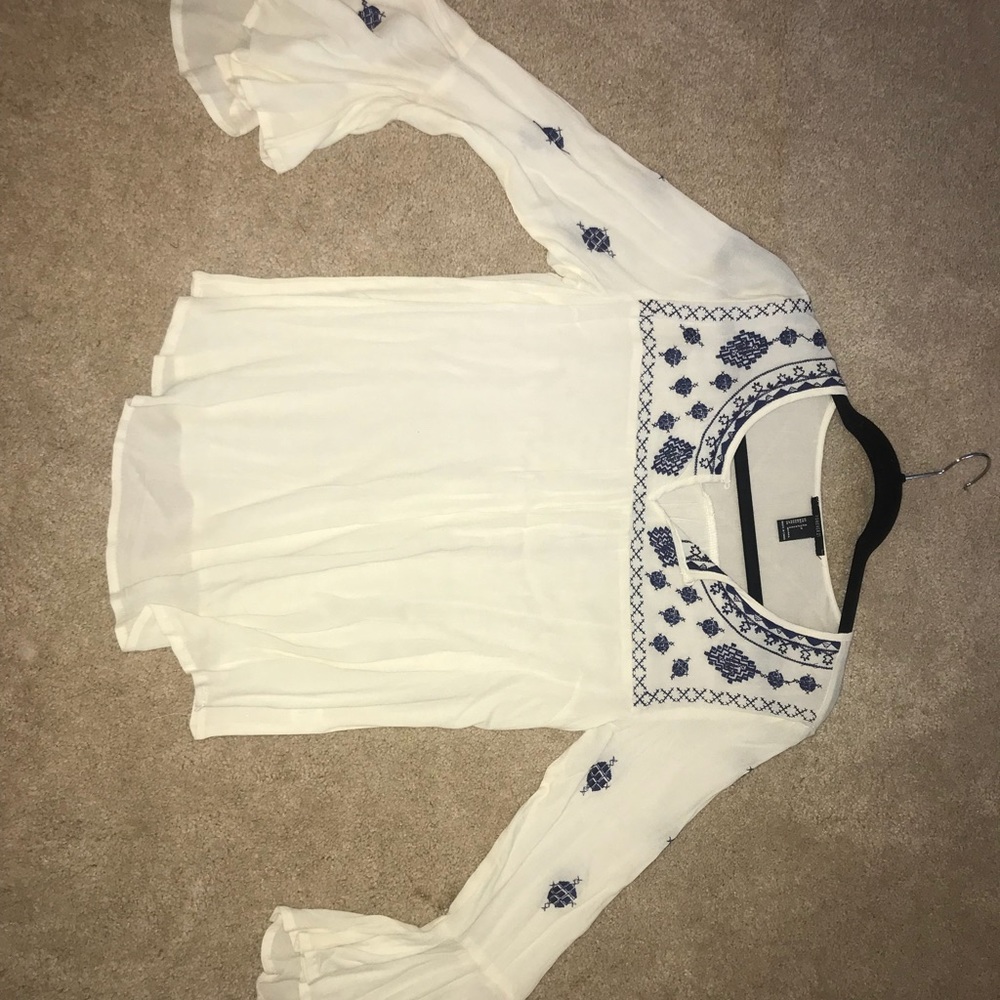 Forever 21 size small white blouse